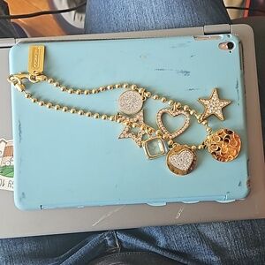 Coach charm necklace